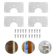 4 Sets Hinge Door Steel Mount Cabinet Hinges Lockers Storage Cabinets
