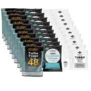 10X Alcotec 48 Hour Turbo Yeast w/ Still Spirits Turbo Carbon Clear Pack