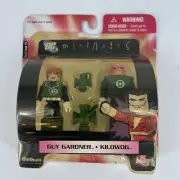 DC Minimates, GUY GARNER • KILOWOG Figures, Series 5 Art Asylum, Damaged Bubble