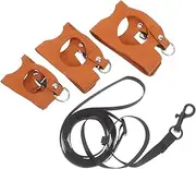 VICASKY 1 Set Adjustable Reptile Harness and Leash Kit Comfortable Vest for Bearded Dragons and Small Animals Lightweight Outdoor Walking and Training Gear with Easy Snap Button Design