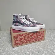 Vans Sk8-Hi Tapered Moody Floral Gray White Men's Size 5 Woman's 6.5 BRAND NEW