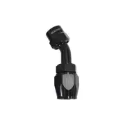 Aeroflow 45 Degree Kryptalon One Piece Full Flow Swivel Hose End Black -16 AN