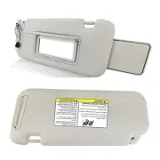 1 Pair Gray Sun Visor With Mirror Pair For Nissan Murano 2009 2010 2011-2014 (for: Nissan)