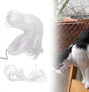 Cat Balcony Netting, 13x10 Ft Anti-Fall Safety Nylon Mesh Net for Pets, Anti-Bird Fence for Stairs, Window