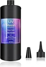 1kg Clear UV Resin Hard Type New Formula One Minute Ultraviolet Solar Quick Curing Epoxy Resin Glue for Casting & Coating/Molds/Jewelry Pendants Earrings Bracelets Making/DIY Crafts, Bulky Pack