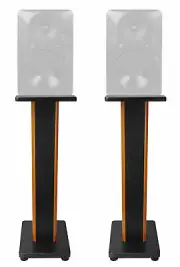 (2) Rockville 28" 2-Tone Studio Monitor Speaker Stands For Mackie HR624 MK2