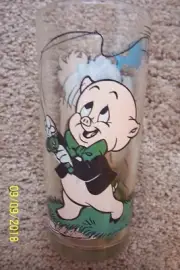 Porky Pig & Tasmanian Devil Pepsi Collector Series Glass