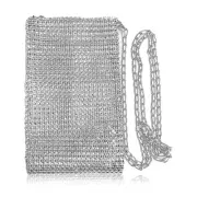 NIIIYTYB Silver Purse Crossbody Bag Women's Glitter Sequin Evening Handbag