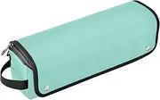 Pale Blue Plain 2-in-1 Curling Iron Travel Case and Heat Resistant Mat Dustproof Travel Hair Straightener Bag for Flat Irons, Straighteners, Curling Irons Trave Case for Women
