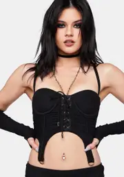 Please Me Tease Me Cropped Bustier