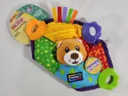 Bear Nuby Comfort Teether Teething Blanket Blankie 0m+ Squeaks - BPA Free NEW!