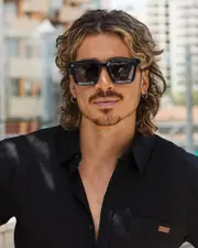 [Sin Eyewear] Sin Eyewear Men's Top Shelf Polarised Sunglasses in Shiny Black/Smoke One Size Shiny Black/Smoke