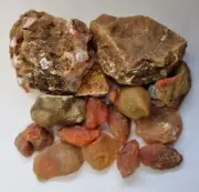 Australian Carnelian Agate Rock Tumbling Rough Mineral Specimen 500g