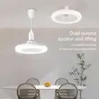 Socket Ceiling Fan With LED Light - Smart E27 Remote Control Ceiling Fan Adjusta