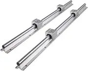 BLBMTCBCAG Linear Rail SBR12 SBR16 SBR20 300 500 600 700 800 mm 2pcs Linear Guide + 4pcs SBR-UU Blocks for CNC Part Linear Guide Rail(SBR25,200mm)