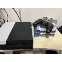 在飛比找蝦皮購物優惠-PS4 主機，握把*2，遊戲片*5 (無待修可試機）蜘蛛人 