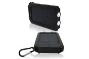 10000mAh Solar Power Bank Dual USB Battery Charger Portable Torch Light Compass