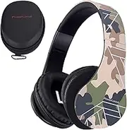 PowerLocus Kids Headphones Over-Ear, Bluetooth with Microphone, Safe 85DB Volume Limited, Foldable with Carry Case, Audio Cable, Micro SD Mode for Online Classes,PC,Phones