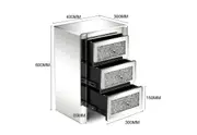 SAUNDERS 3 Drawer Bedside