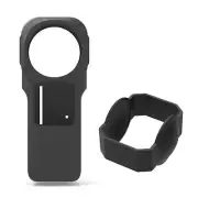 Silicone Protective Case Cover With Lens Cover For Insta360 One RS 1-Inch Camera