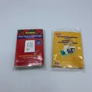 55 PCS Scotch Business Self-Sealing Laminating Pouches Set Kit 2.4 in x 3.8 in