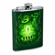 Ghost Green Monster Hunter Em1 Flask 8oz Stainless Steel Hip Drinking Whiskey