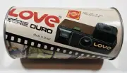 Love Serie Ouro TriFoto Tecnologia Sonora Disposable 110 Camera - 1985 Sealed!