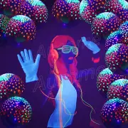 50-200PCS 12 Inch Neon Glow Polka Dot Balloons Glow in the Dark Birthday Party