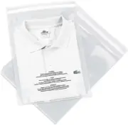 - 8" X 10" (1000 Count) Self Seal Clear Poly Bags with Suffocation Warning for P