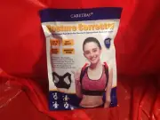 Hot! CARETRAS ADJUSTABLE UPPER BACK BRACE POSTURE CORRECTOR BLACK Large Size