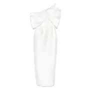 [Solace London] Solace London Asymmetric Dress 6 UK WHITE
