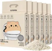 Mixed 4-In-1 Clumping Cat Litter 33 Lb, Odor Control and Rapid Clumping, Water A