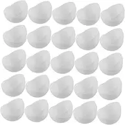 QUMIIRITY 35pcs Ball Pit Balls Vending Machines Capsules Game Net Tennis Machine Bingo Game Raffle Bingo Chips Tombola Clear Party Activity Props Party Favor PVC White