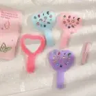 Cute Handheld Mirror Compact Makeup Tool Mini Love Hand Mirror Girl