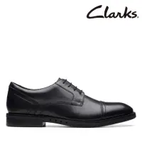 在飛比找momo購物網優惠-【Clarks】男鞋Un Hugh Cap橫飾寬楦輕量正裝鞋