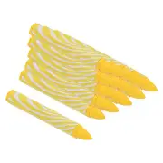 Lumber Marking Crayons, 16 Pcs 4.2x0.6 Inch Hex Wax Tire Marker, Yellow