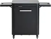 COZZE Kitchen Cart – Rolling Kitchen Island with Storage, Foldable Side Tables, Gas Bottle Holder – Rolling Storage Cart & Kitchen Island on Wheels
