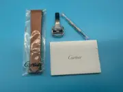Cartier 21x18 Honey Brown Leather Watch Strap Deployment Clasp SANTOS LARGE NEW
