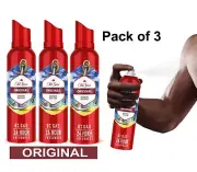 Old Spice Original Deodorant, Body spray for men - 140 ml (pack of 3) Free Ship