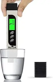 TDS Meter Digital Water Tester, Dumsamker Professional 3-in-1 TDS, Temperature and EC Meter with Carrying Case, 0-9999ppm, Ideal Water Test Kit for Drinking Water, Aquariums and More