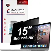 FiveBox 1Pack Magnetic Privacy Screen Protector for MacBook Air 15 Inch (2023 2024 M2 M3), Removable Monitor Privacy Filter Shield for Mac Air 15.3in Laptop Computer