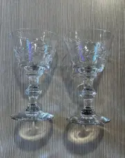 2 Vintage CordialGlasses by Tiffin-Franciscan Trousseau 5” Excellent Condition