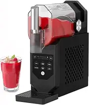 Electric Smoothie Maker & Ice Cream Machine - 5 Preset Programs, 1.8l Large Capacity, Quick Freezing in 12 Mins for Milkshakes, Frappe, Smoothies, Slush, Frozen Yogurt - Easy Clean, Quiet Black