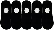 RYZGOJV 5 Pairs Cotton Women Socks, Super Low Cut Liner Socks, Non-slip Hidden Invisible Boat Socks for Girl-A03, Multicolor, Medium