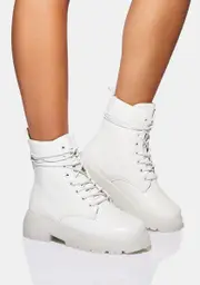 Chill You Know Best Combat Boots
