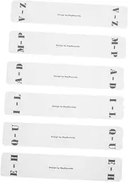 Sewroro Organize Your Vinyl Collection 6pcs Acrylic Record Dividers Cd Divider Cards
