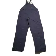 Carhartt FR Flame Resistant Men's 38x34 Duck Bib Overall Navy 101627-410