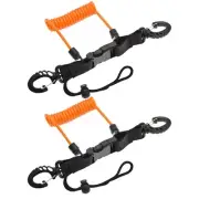 Diving Camera Lost Hand Rope TPU Spring Steel Wire -Lost Rope with Release2395