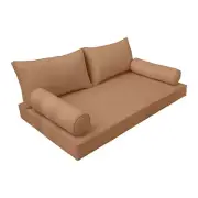 |SLIPCOVER ONLY|S2 Daybed Mattress Bolster Backrest Covers Piped Trim Twin AD104