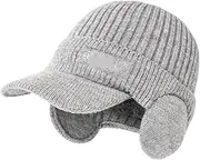 Winter Hat Beanie Hat Autumn Ear Protection Warmth Cap, Men Winter Knitted Earflap Hat Outdoor Warm Hat Winter Cap
